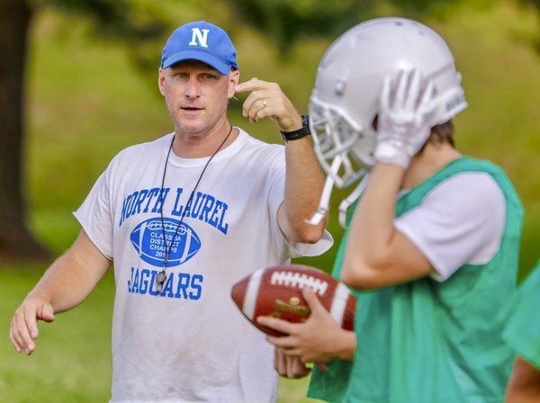 STAYING THE COURSE: <span>North Laurel coach Chris Larkey pleased with his team's improvement during the summer</span>